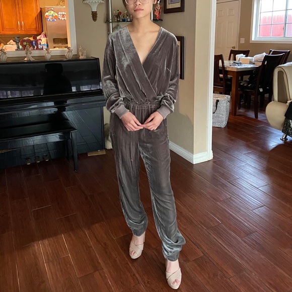 St. John Velvet Jumpsuit - Picture 2 of 8